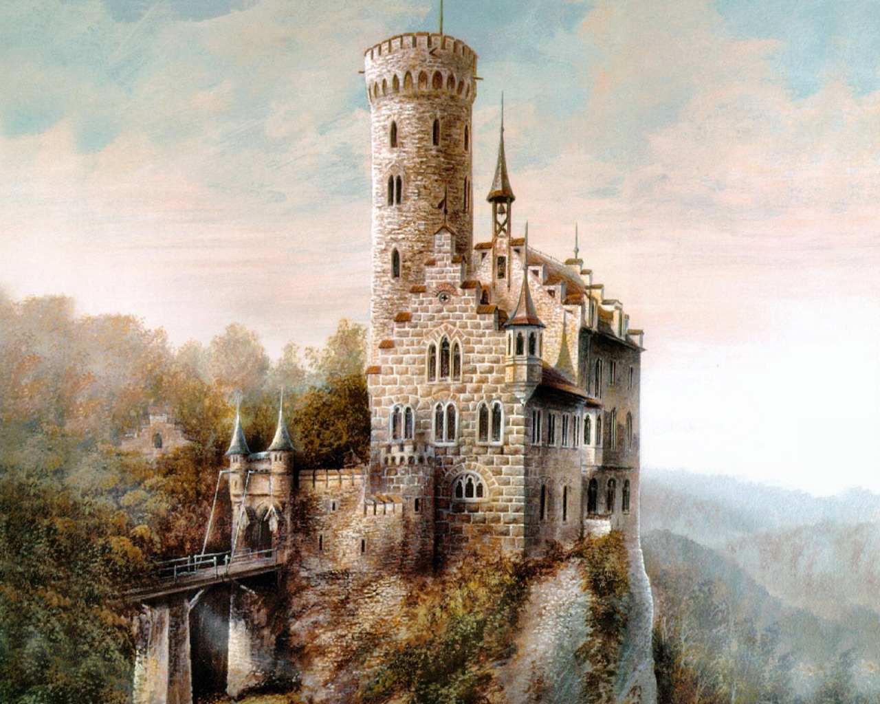 Medieval Castles Medieval castle paintings 10 JPG 12801024