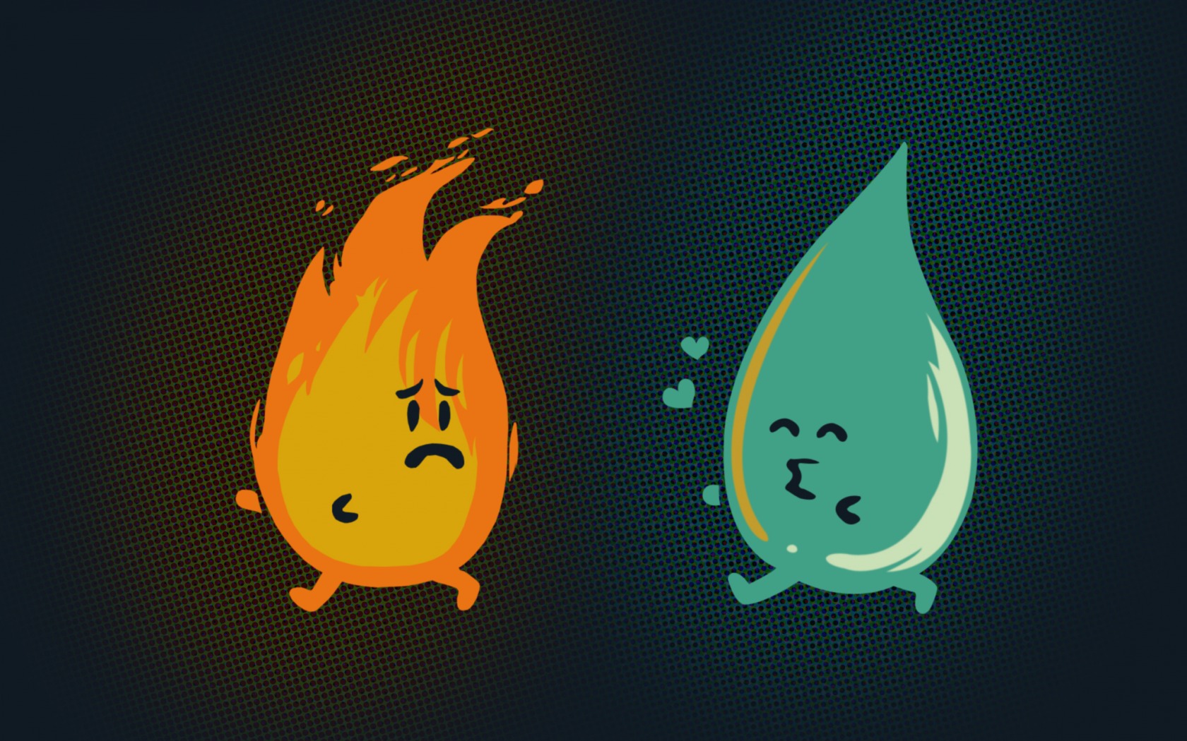 Fire Vs Water Hd Artist 4k Wallpaper Image Photos
