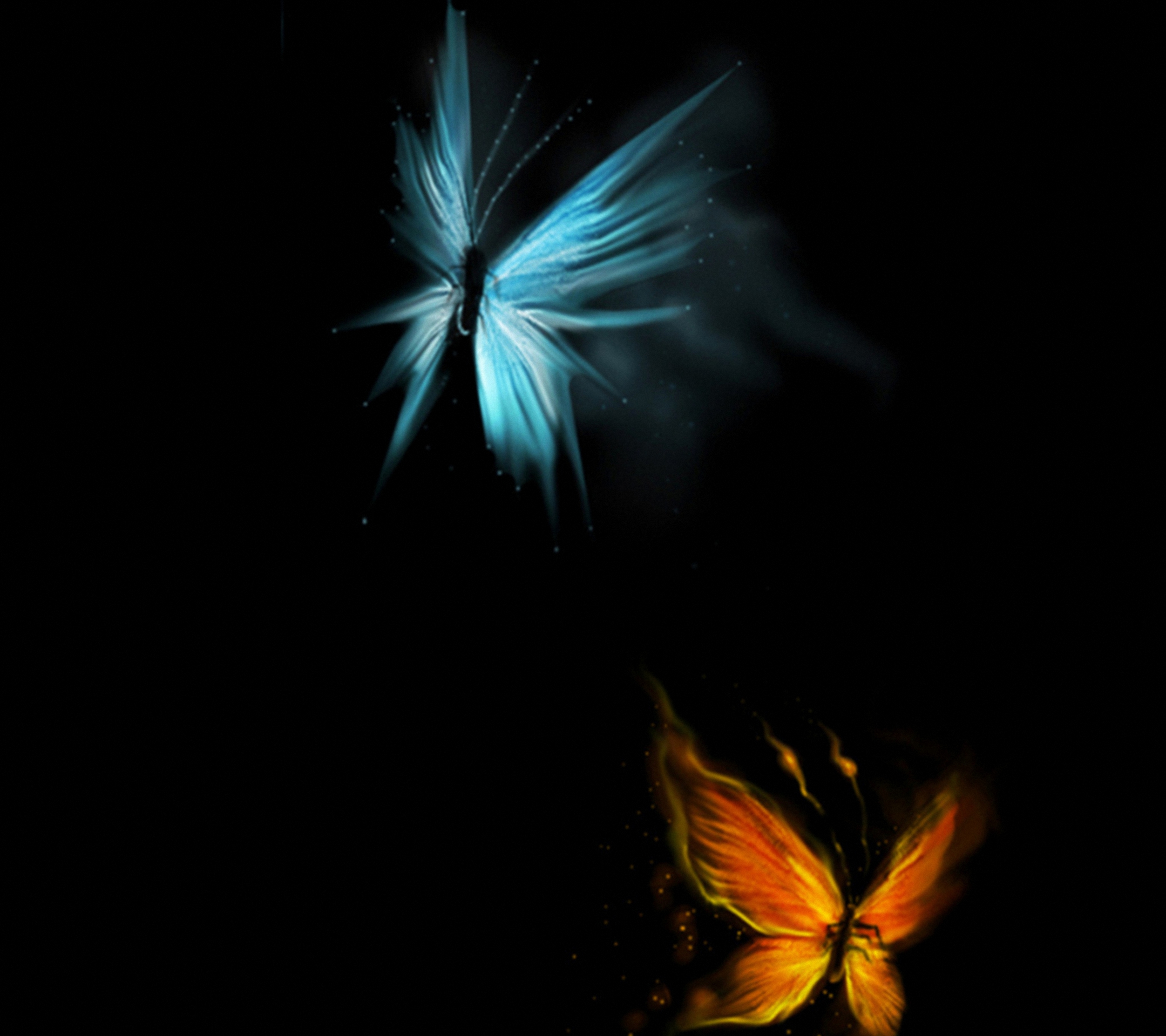 HD Abstract Butterfly Art Mobile Phone Wallpaper