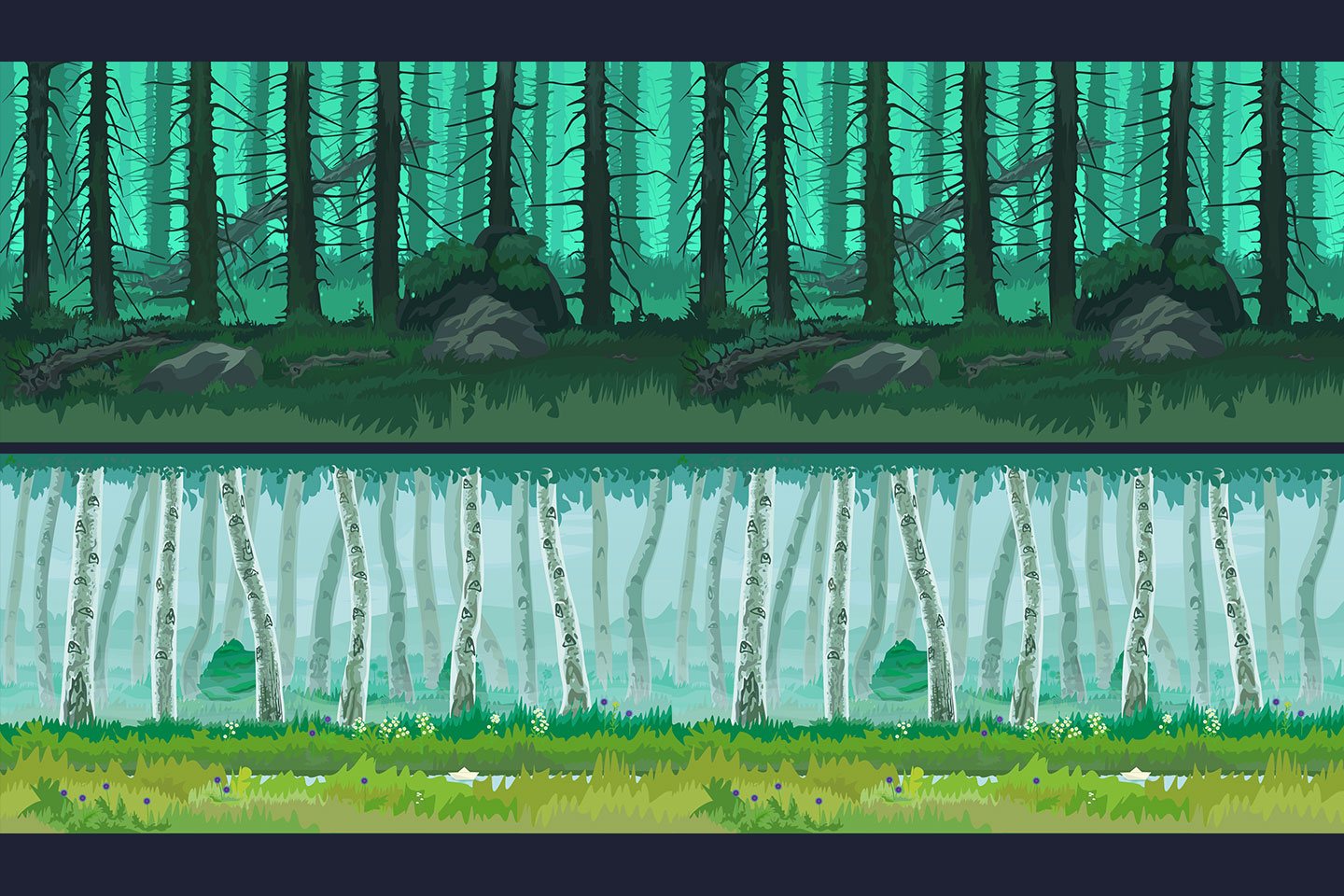 Forest 2d Game Background Craftpix