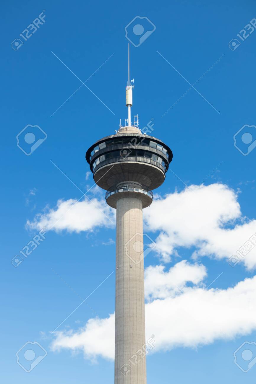 Nasinneula Observation Tower On Blue Sky Background In Tampere