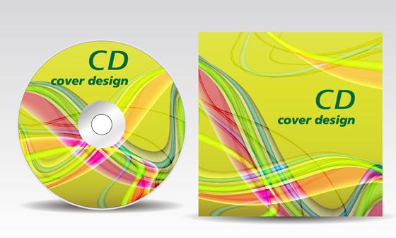 Dynamic Arc Cd Background Vector Graphics Cover Design