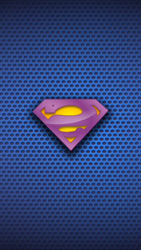 Creative Superman Logo Wallpaper iPhone