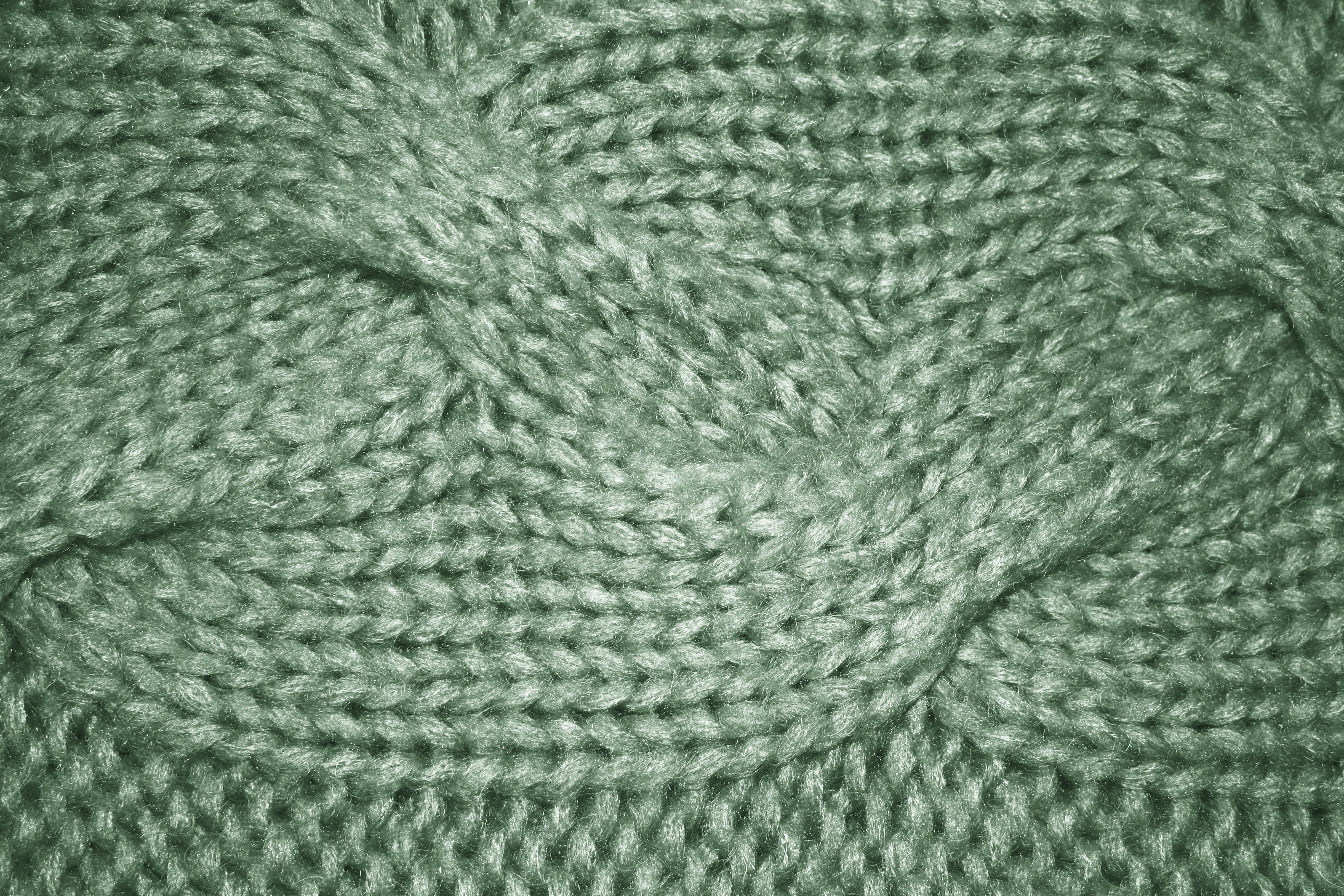 Sage Green Cable Knit Pattern Texture   Free High Resolution Photo