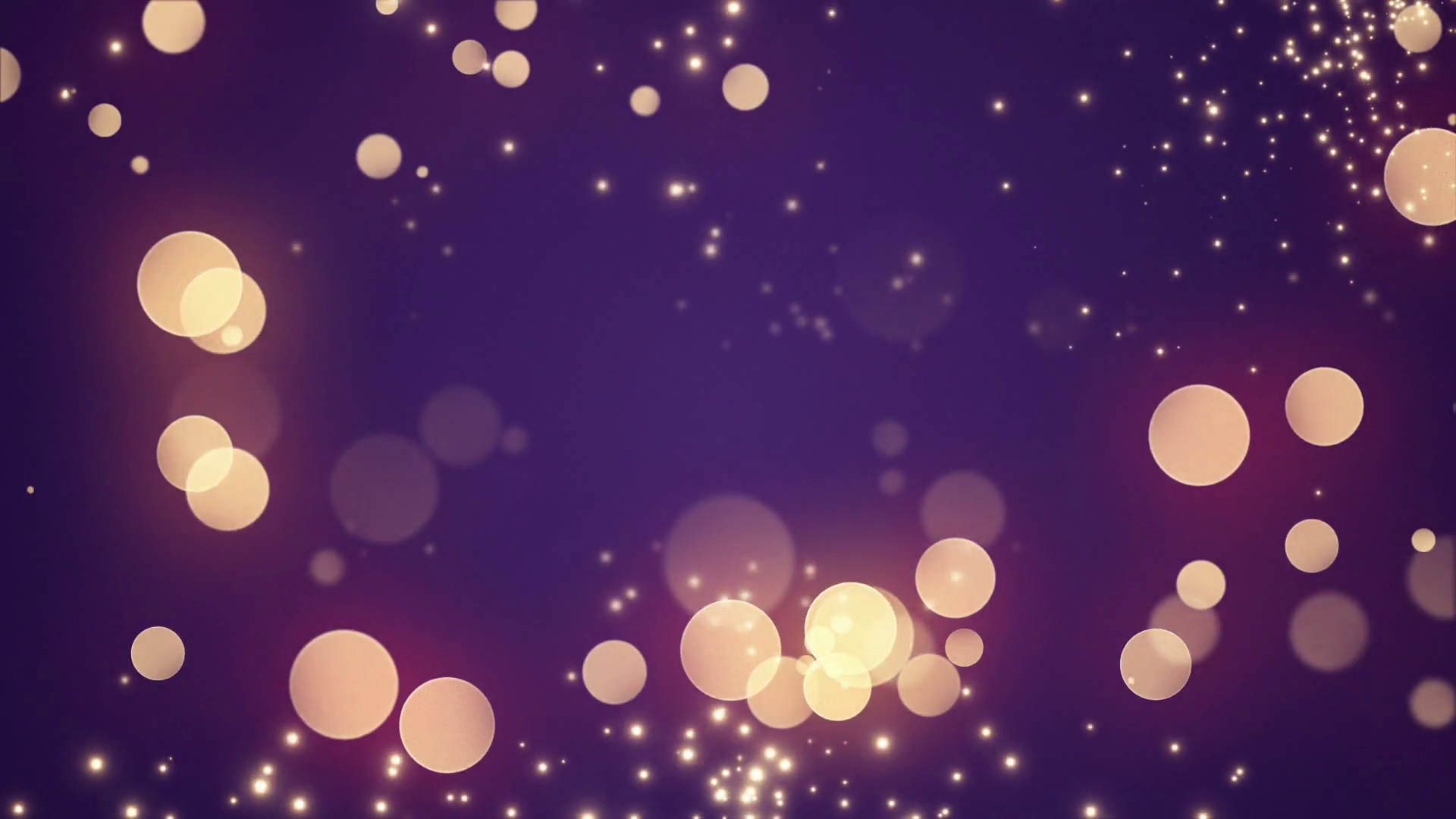 Golden Bokeh Glowing Twinkling Sparkling Particles Circles