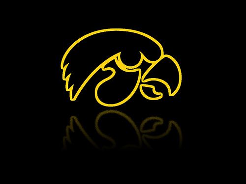 Iowa Hawkeyes Logo Desktop Background Gold