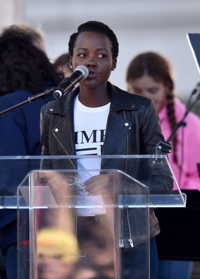 Lupita Nyong O Women S March In Los Angeles