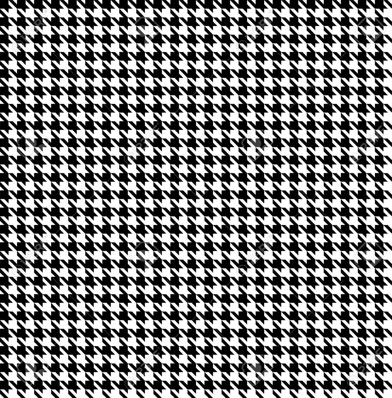 Black White Houndstooth Background Seamless Royalty Cliparts