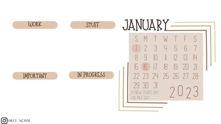 Monthly Desktop Wallpaper