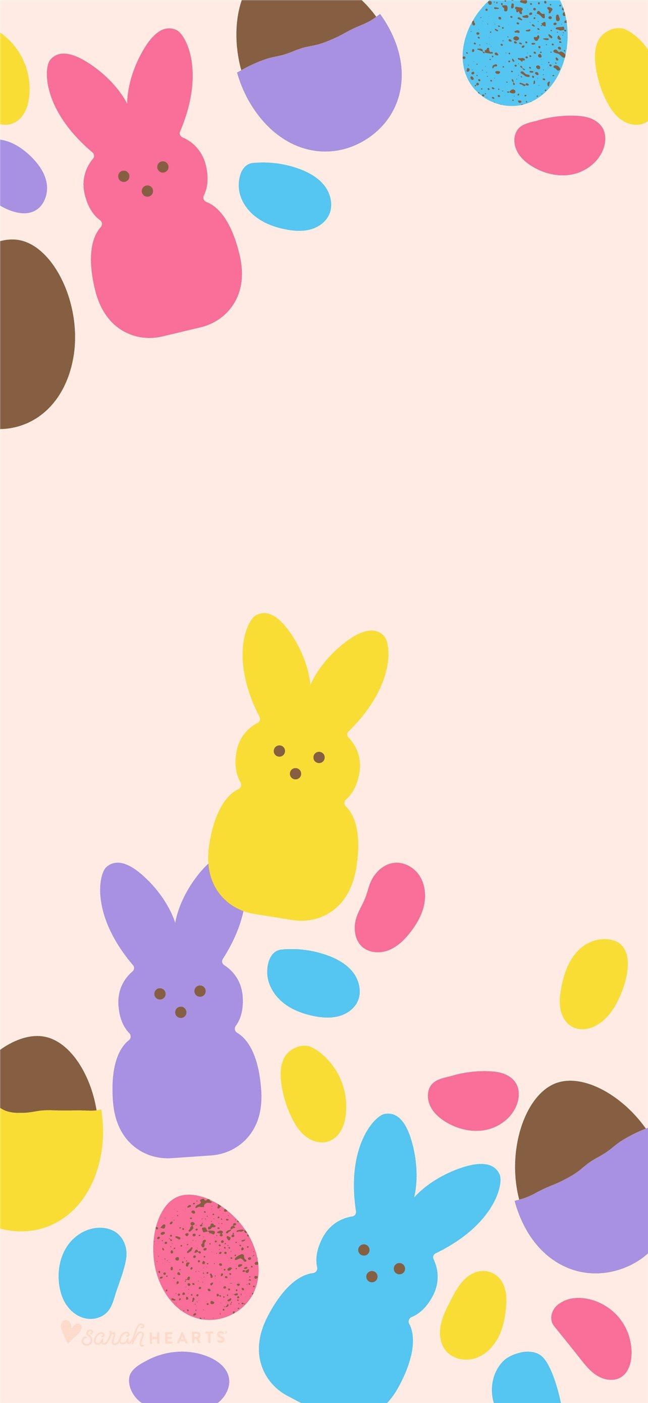 April 2020 Easter Candy Calendar Sarah Hearts iPhone Wallpapers