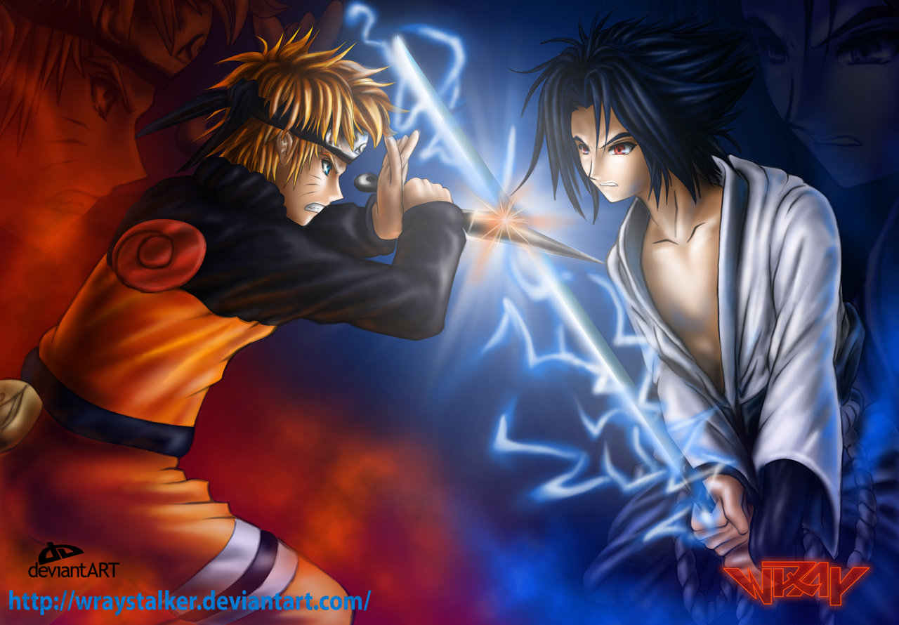 Gambar Keren Naruto Vs Sasuke gambar ke 12