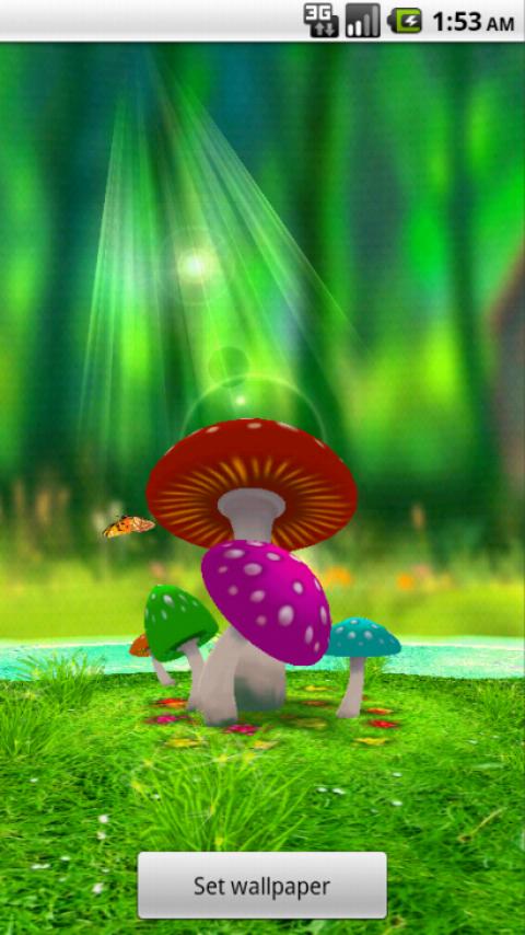 Amazing 3d Mushroom Garden Screenshot