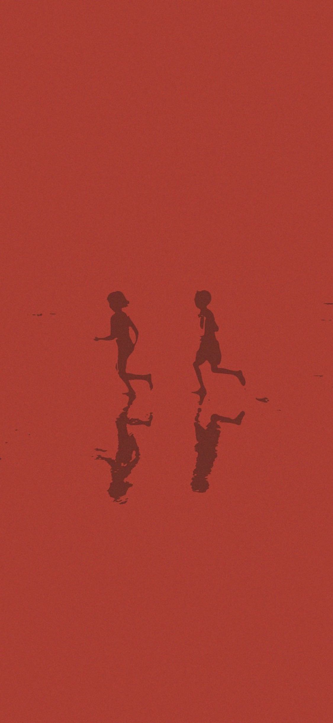 Character Illustrations Red Wallpaper