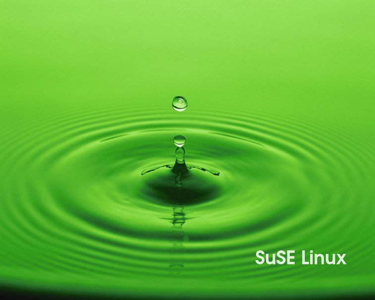 Gota Verde Suse Linux Wallpaper