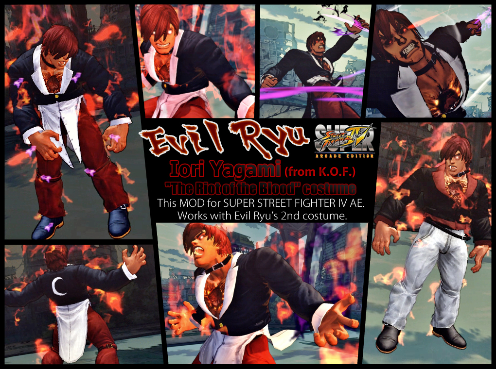 Ssf4ae Evil Ryu Iori The Riot Of Blood Mod By Dsforest On