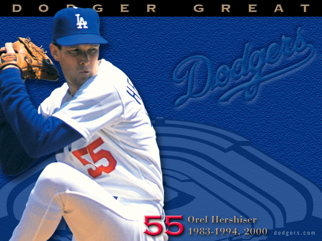 Sports Blue Desktop Wallpaper Orel Hershiser Baseball Los Angeles
