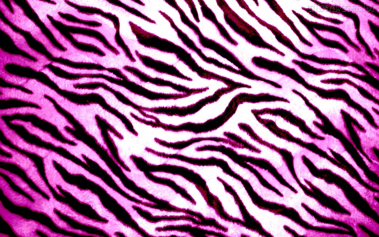Papel De Parede Pele Zebra Rosa