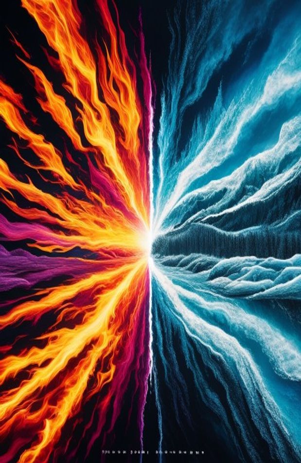 Cool Fire And Ice Wallpaper