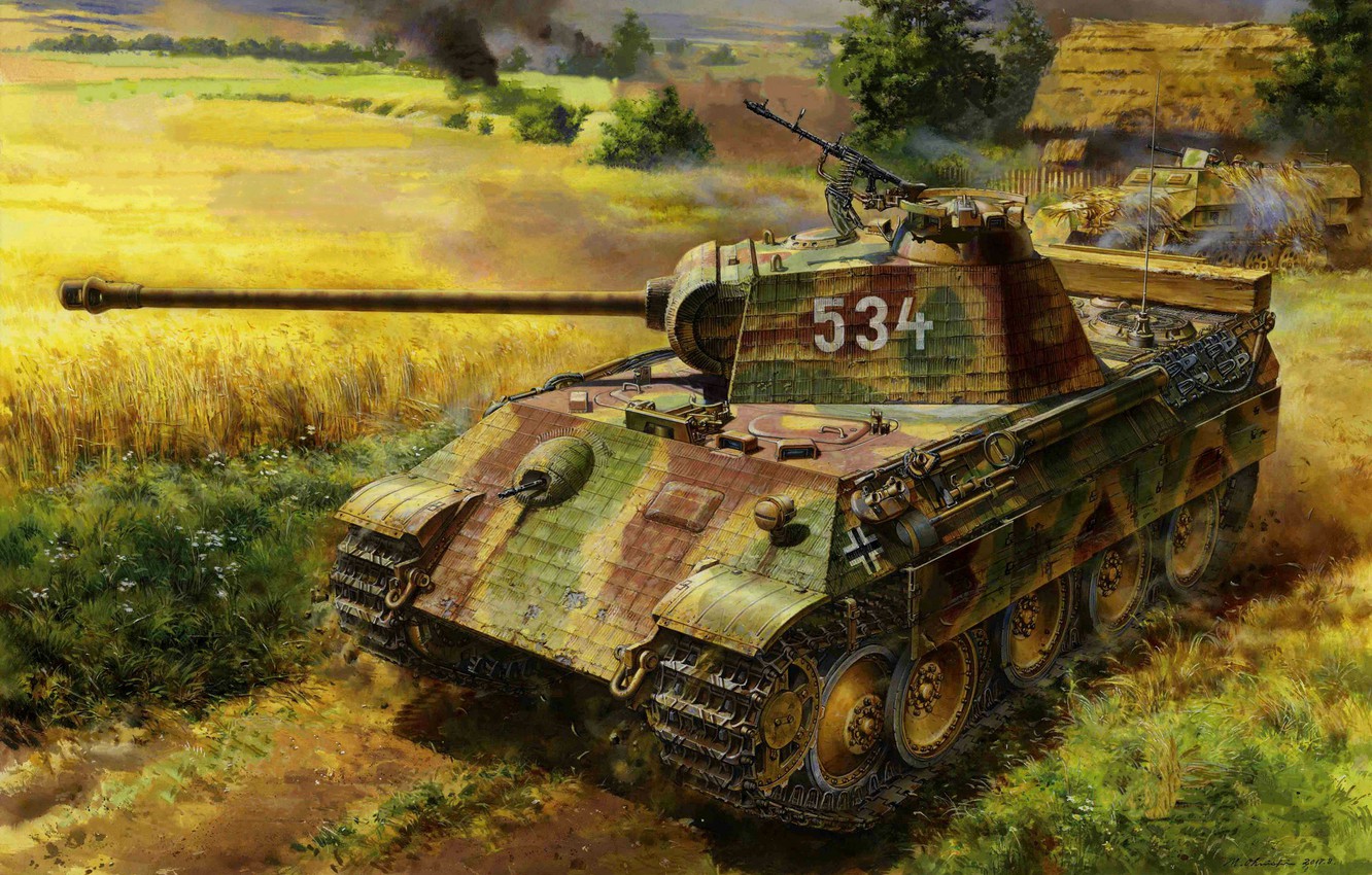 Wallpaper Germany Panzerkampfwagen V Panther Ww2 Tank Weapon
