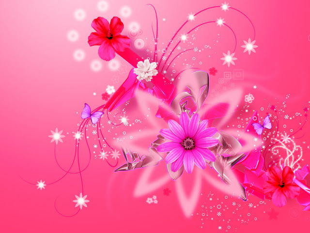 Pink Floral Background HD Wallpaper Girly For