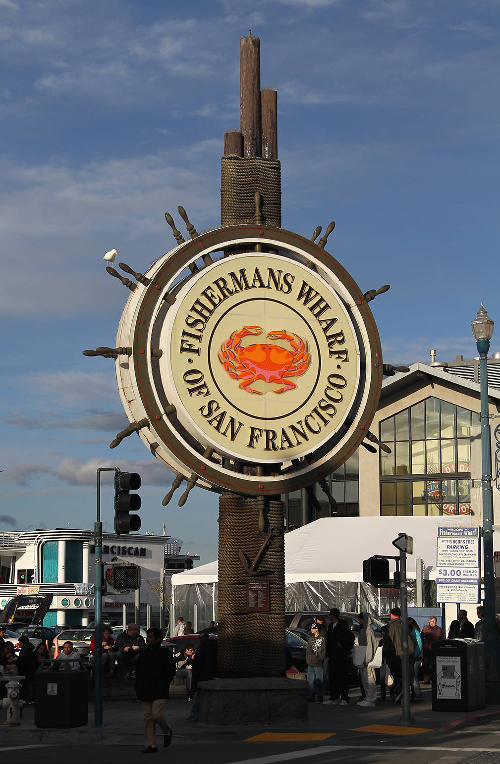 Fishermans Wharf Sign Portrait Wallpaper
