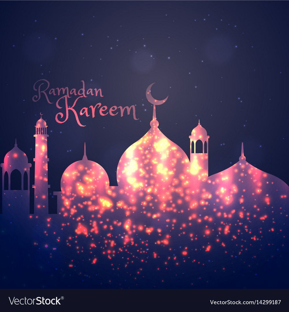 Ramadan kareem background greeting Royalty Free Vector Image