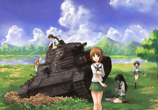 Konachan Akiyama Yukari Girls Und Panzer Isuzu Hana Nishizumi Miho