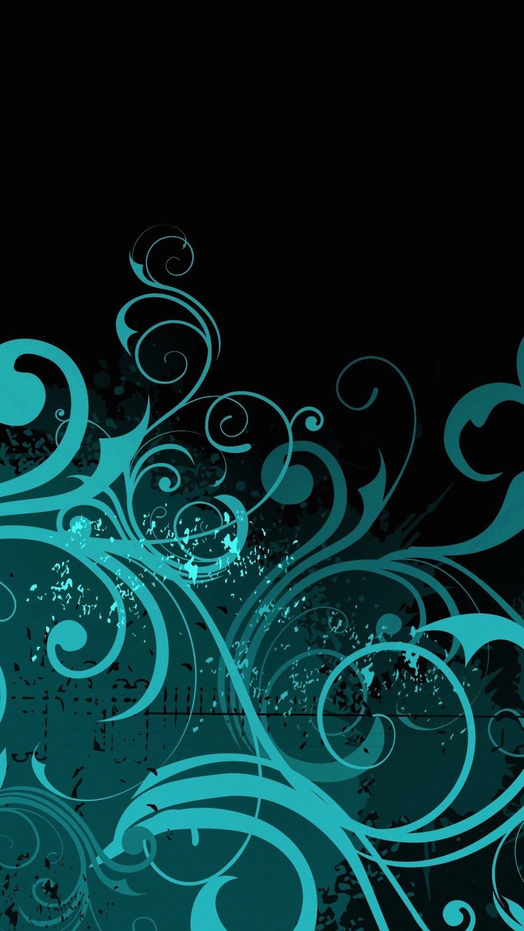 Teal And Black Wallpapers  Wallpaper Cave