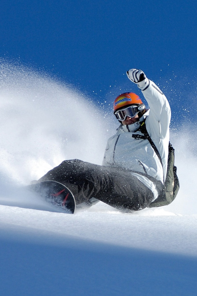 Snowboard Snowboarding iPhone Wallpaper Photo