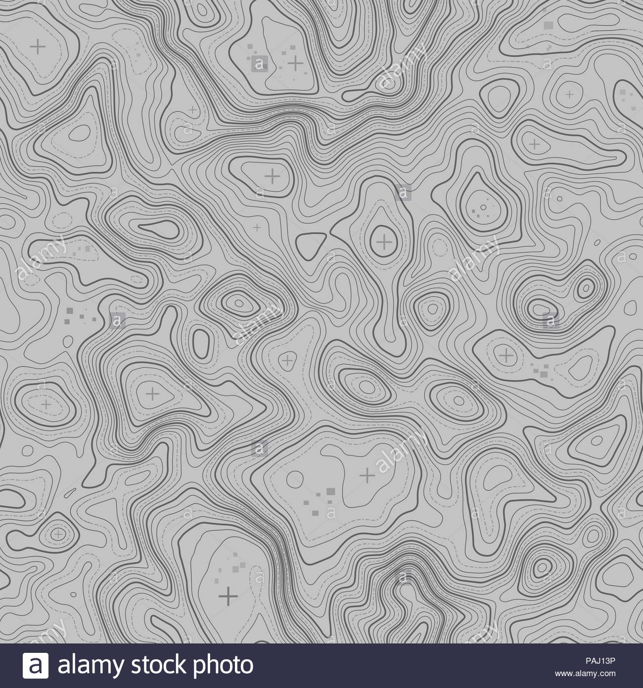 Seamless Topographic Map Contour Background Topo With