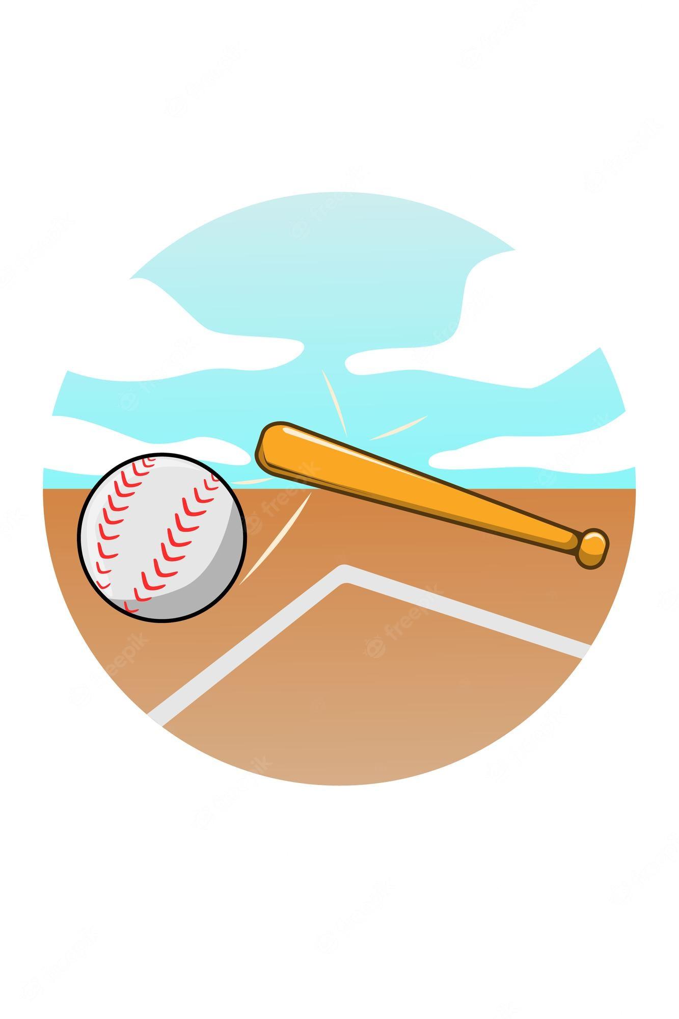 Premium Vector Baseball cartoon illustration