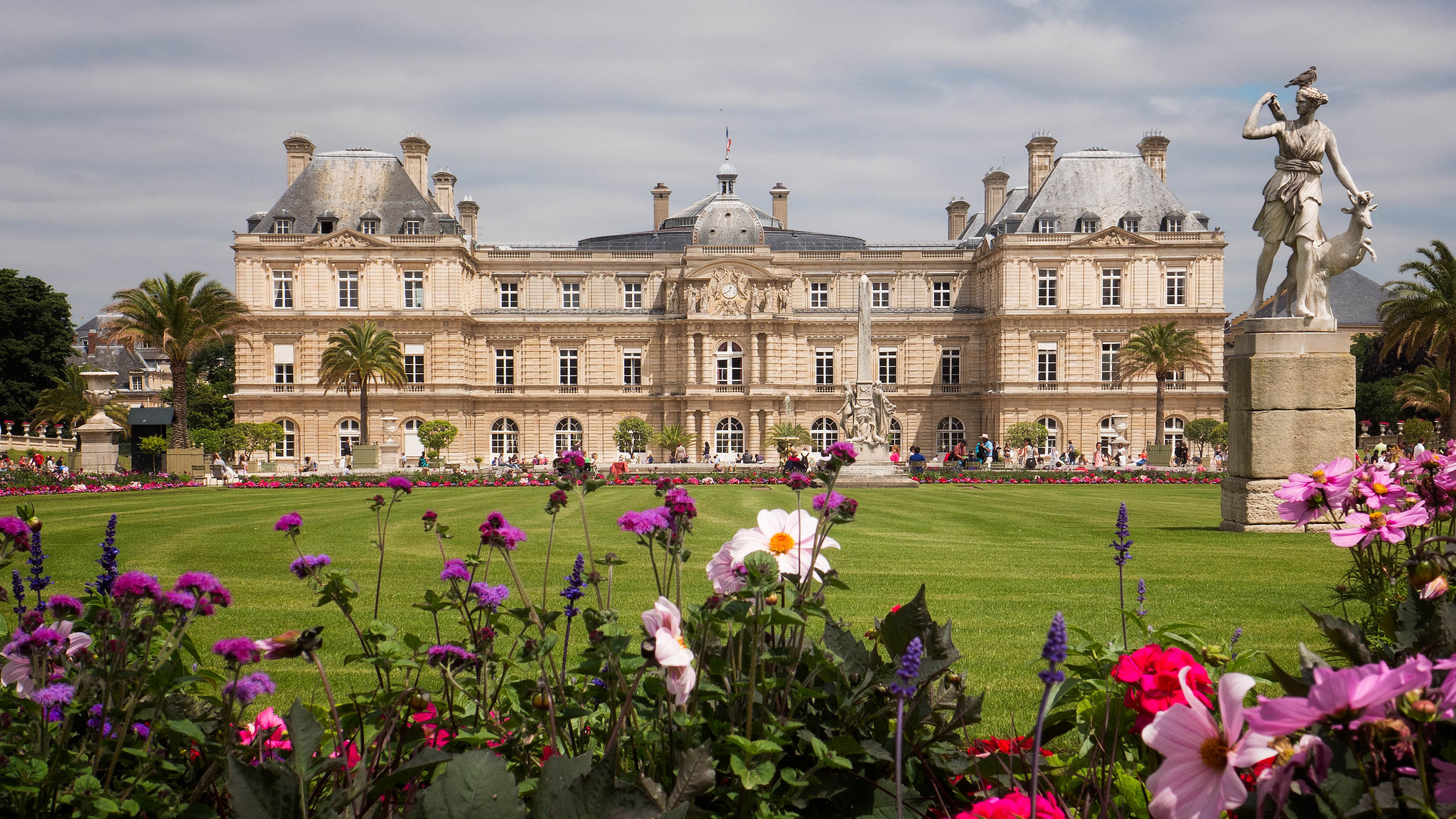 Luxembourg Palace Paris France HD Wallpaper Background Image