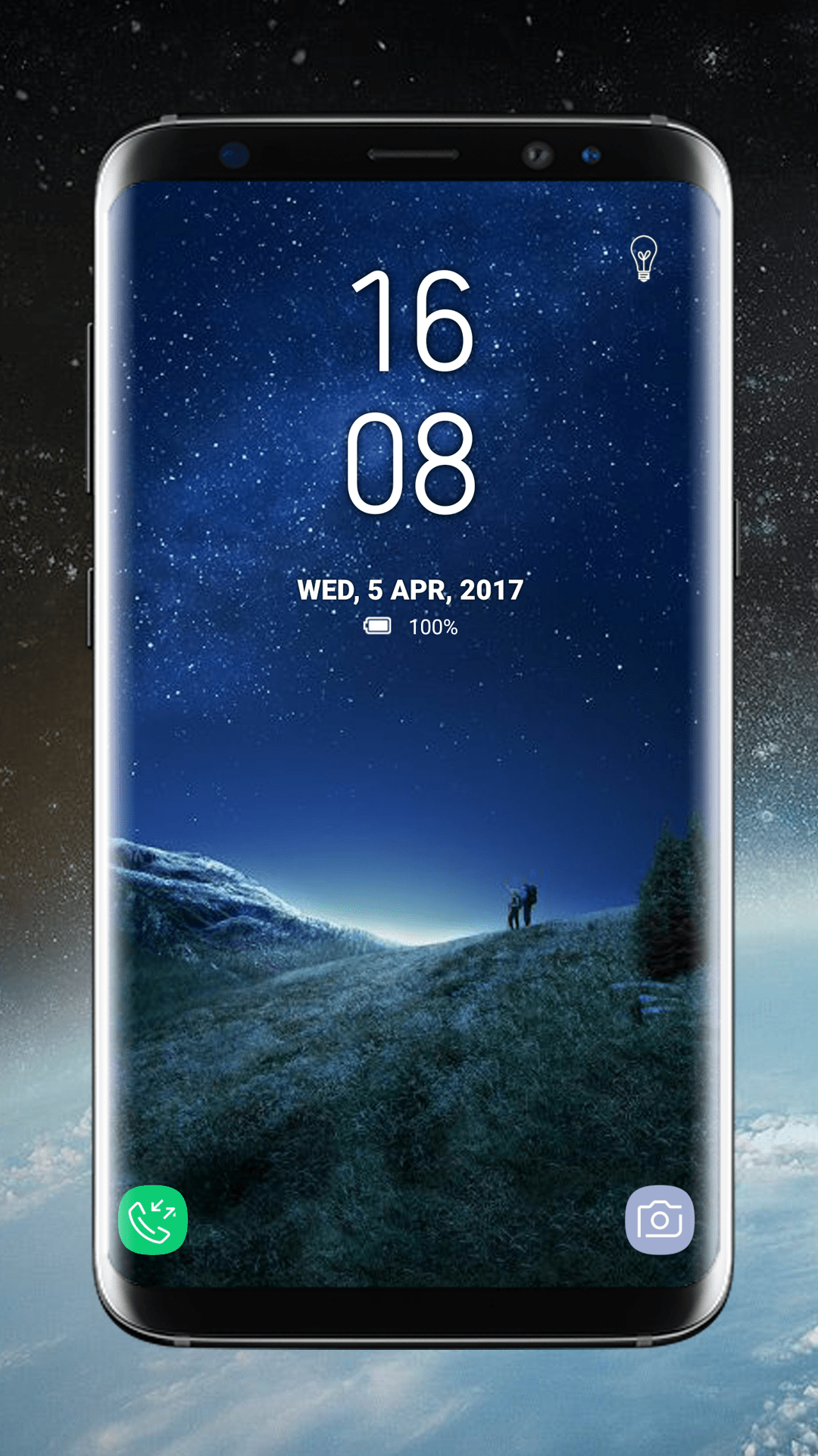 Galaxy S8 Plus Lock Screen Theme For Android Themebowl