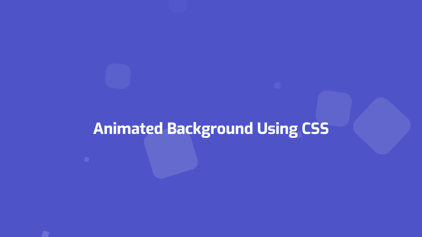 Pure Css Animated Background Full To Tech