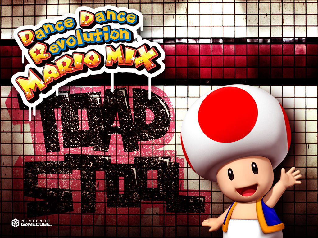 Dance Dance Revolution Mario Mix Toad Wallpaper