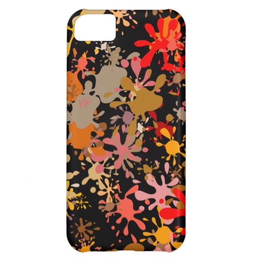 Brown Paint Splatter Wallpaper Design iPhone 5c Covers
