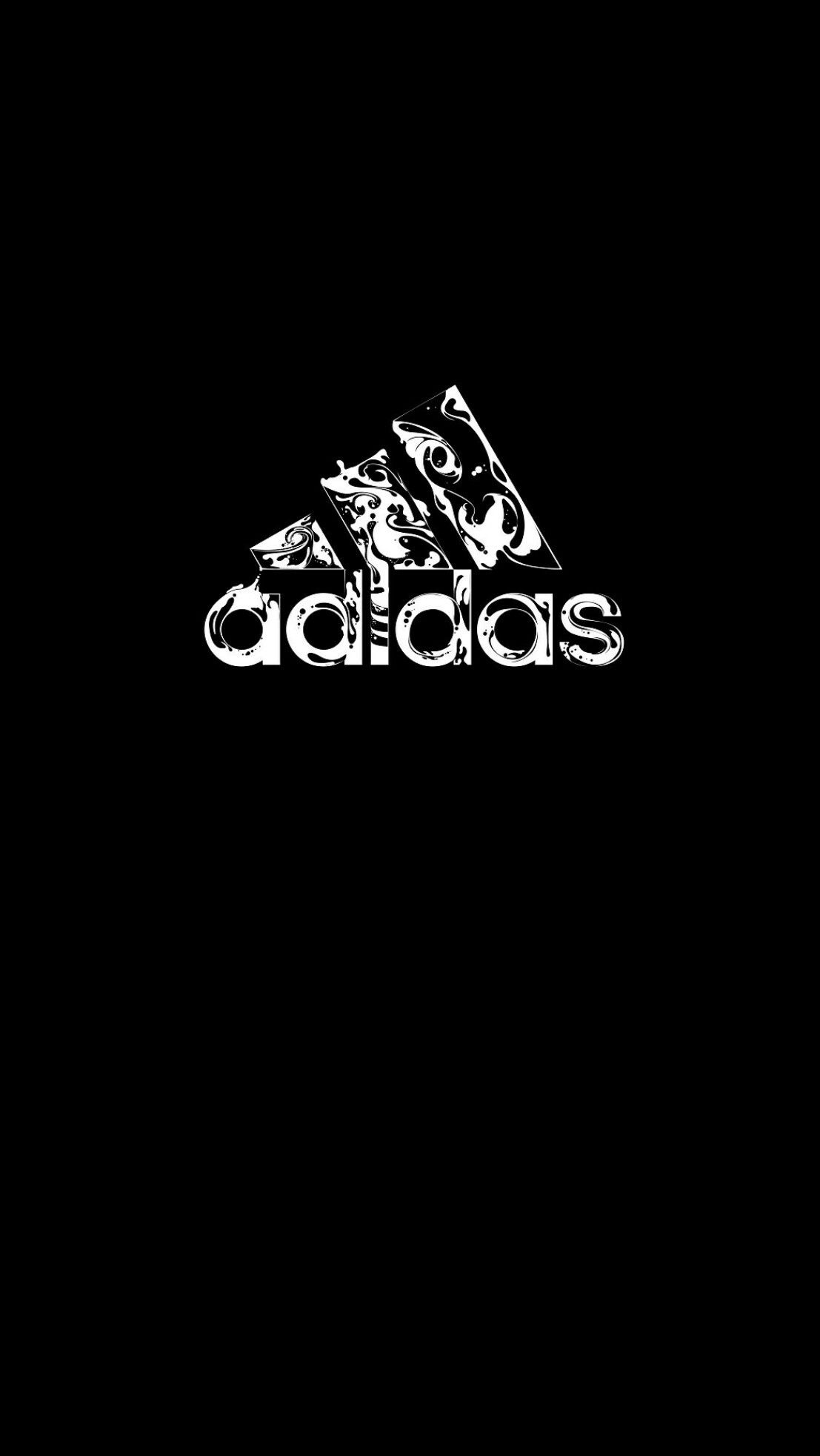 Black Adidas Logo Wallpaper Top