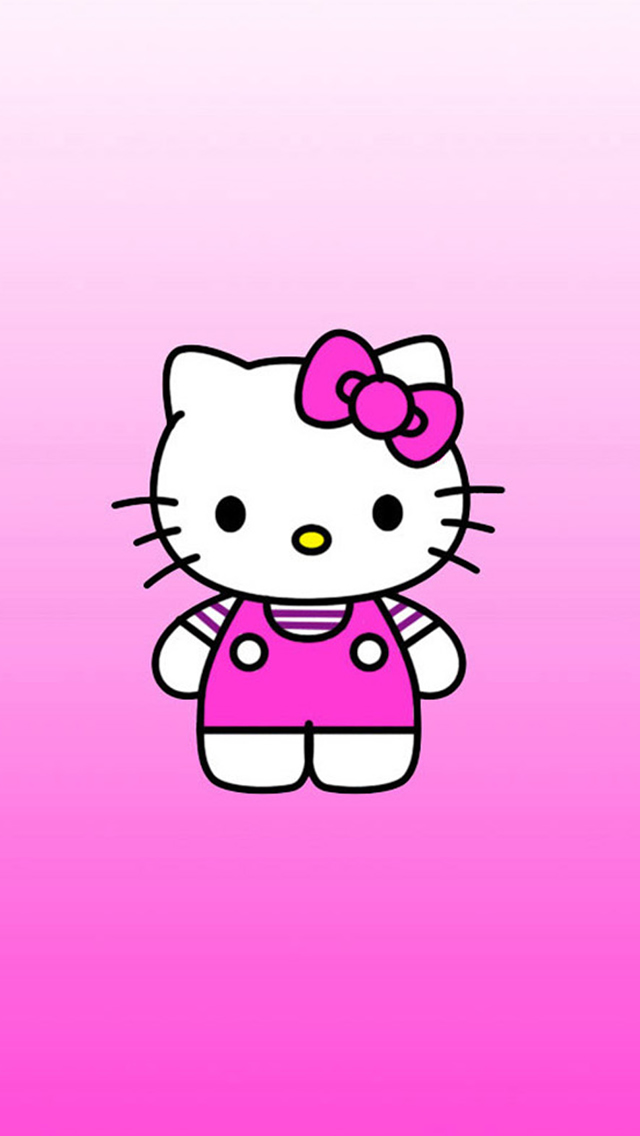 Cute Hello Kitty Cartoon iPhone Wallpaper