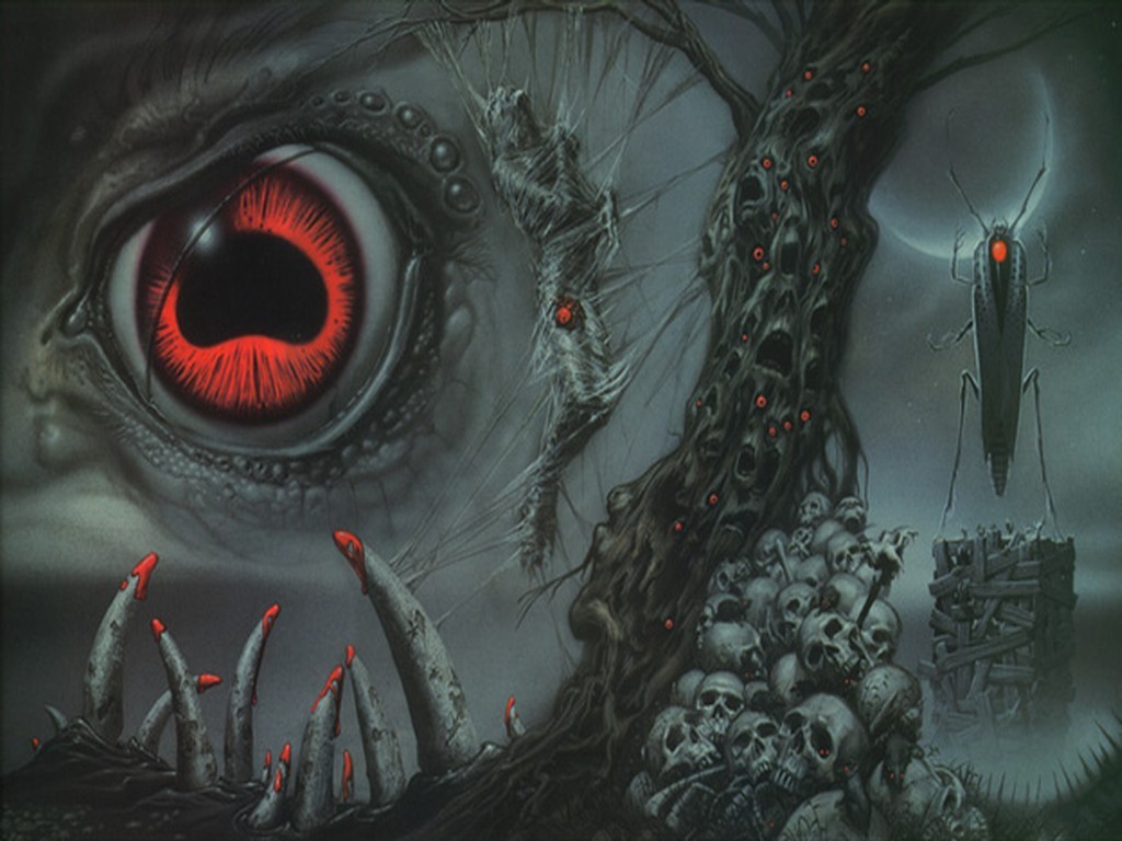 Wallpaper Skulls Hp Lovecraft Squid Eye Desktop