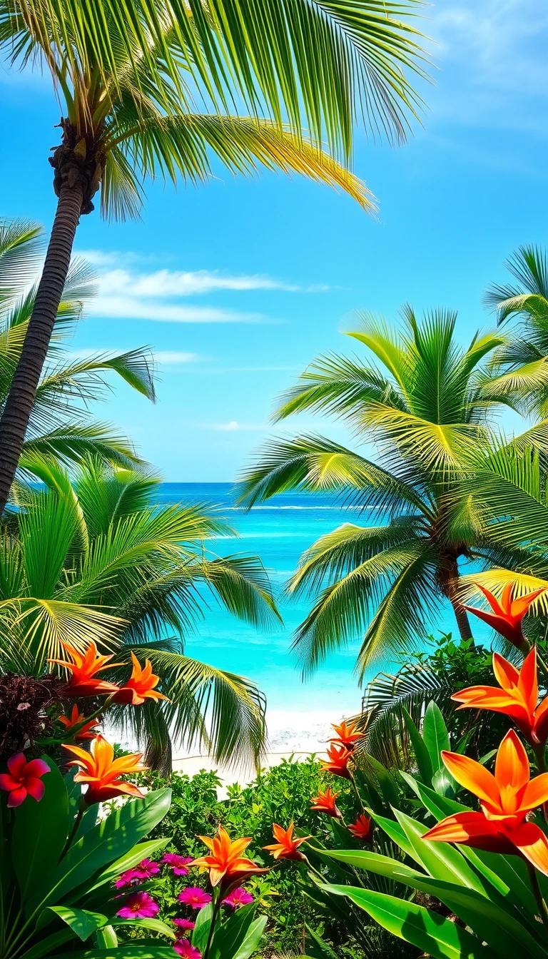 Tropical Nature Phone Wallpaper