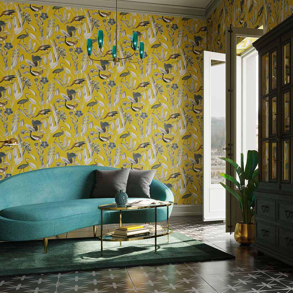 Buy Yellow Wallpaper For Walls  Make Your Bedroom Beautiful