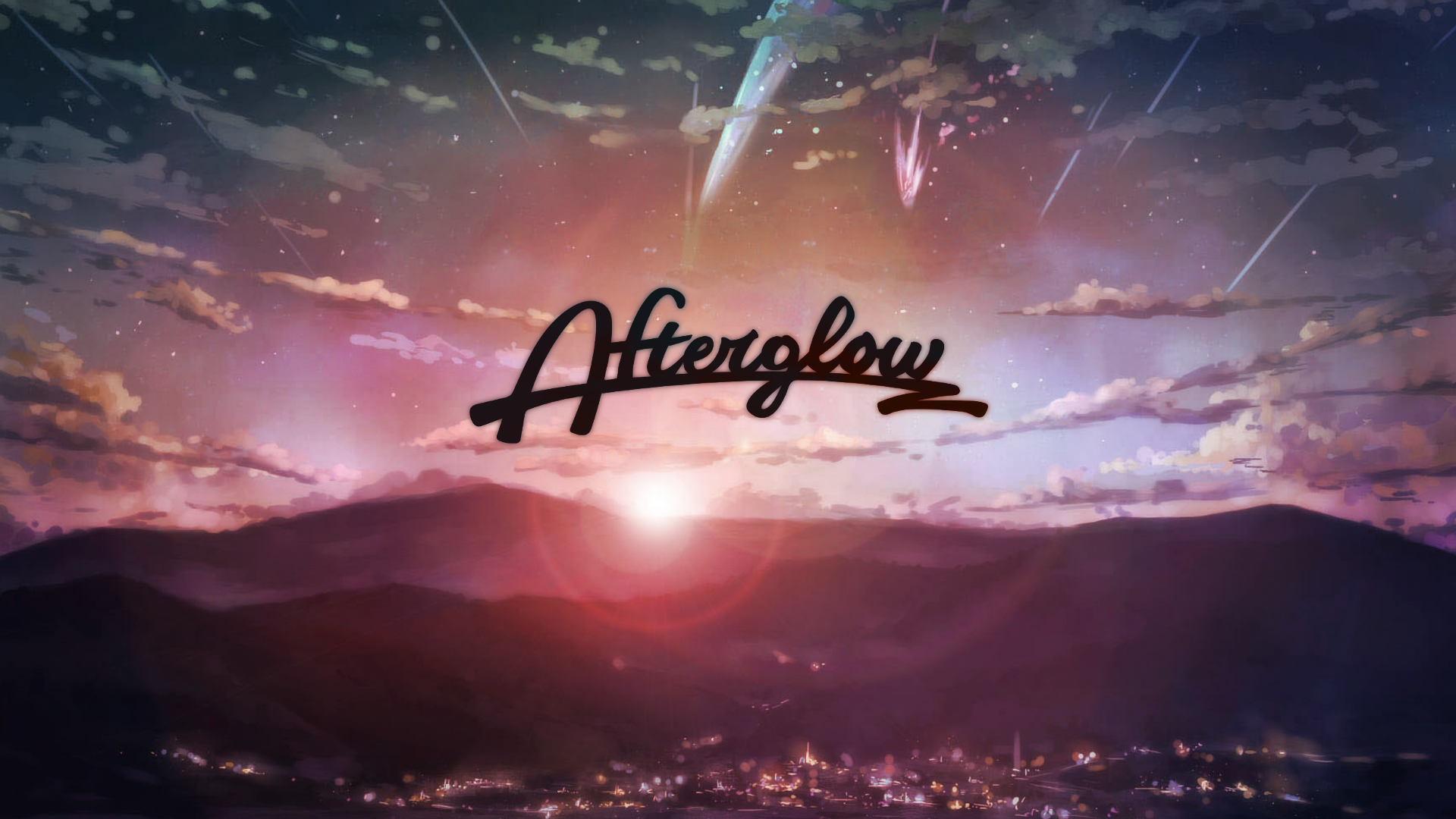 Cleanly Simple Afterglow Wallpaper Bangdream