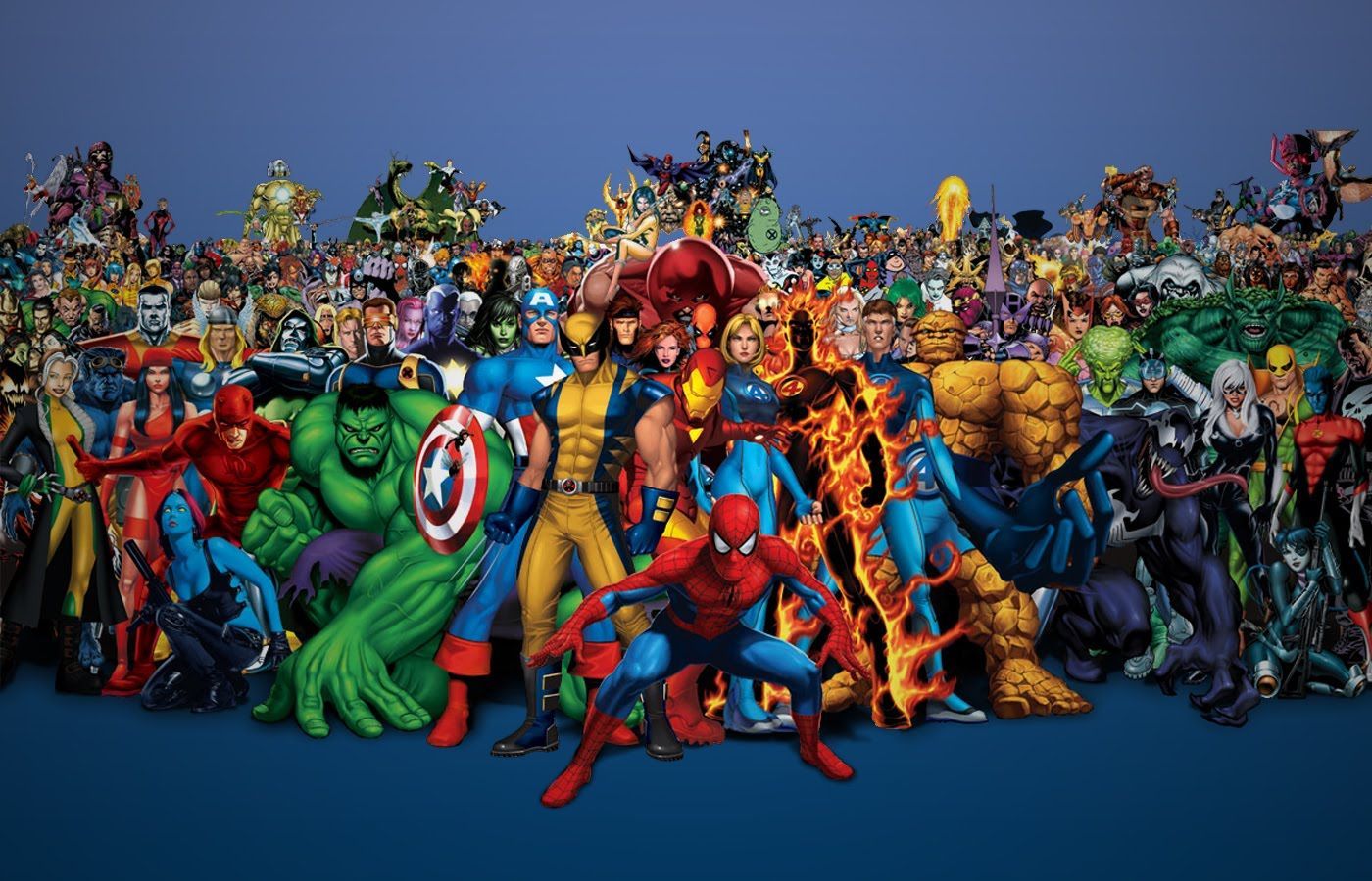Super Heroes HD Wallpaper Iron Man Wolverine Thor Hulk Batman