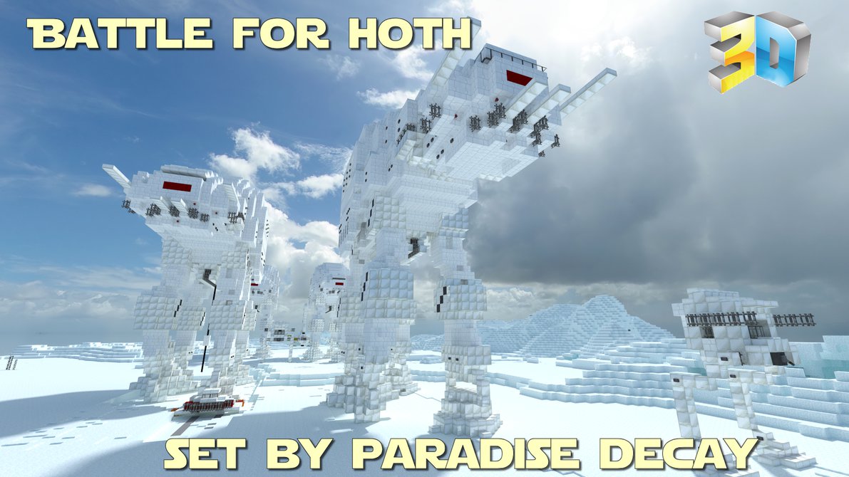 Minecraft Star Wars Battle For Hoth By Paradisedecay
