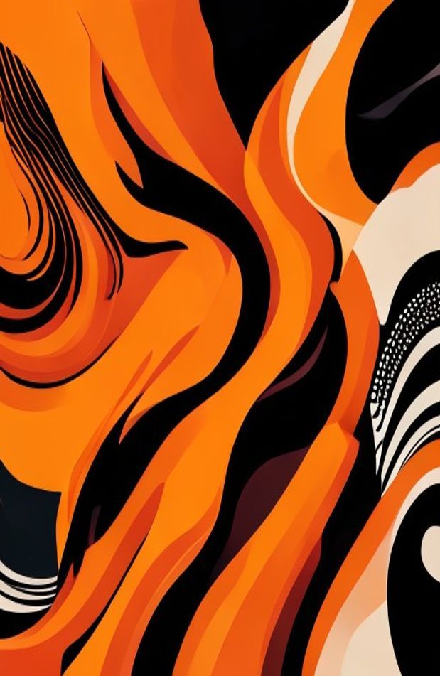 Orange And Black Wallpaper