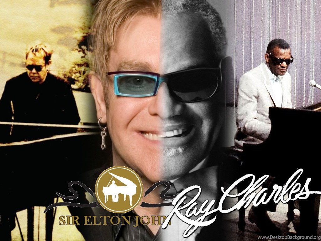 Sir Elton John And Ray Charles By Zetsujvh Desktop