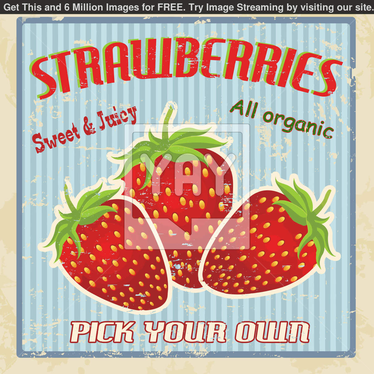 Displaying Image For Vintage Strawberry Wallpaper