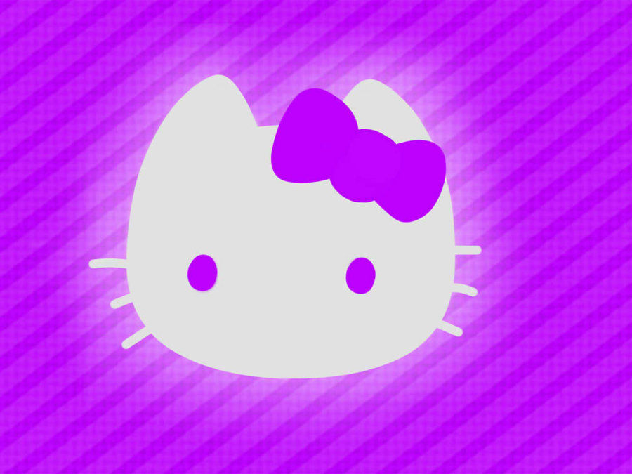 Hello Kitty Wallpaper Purple By Vectorfrosting