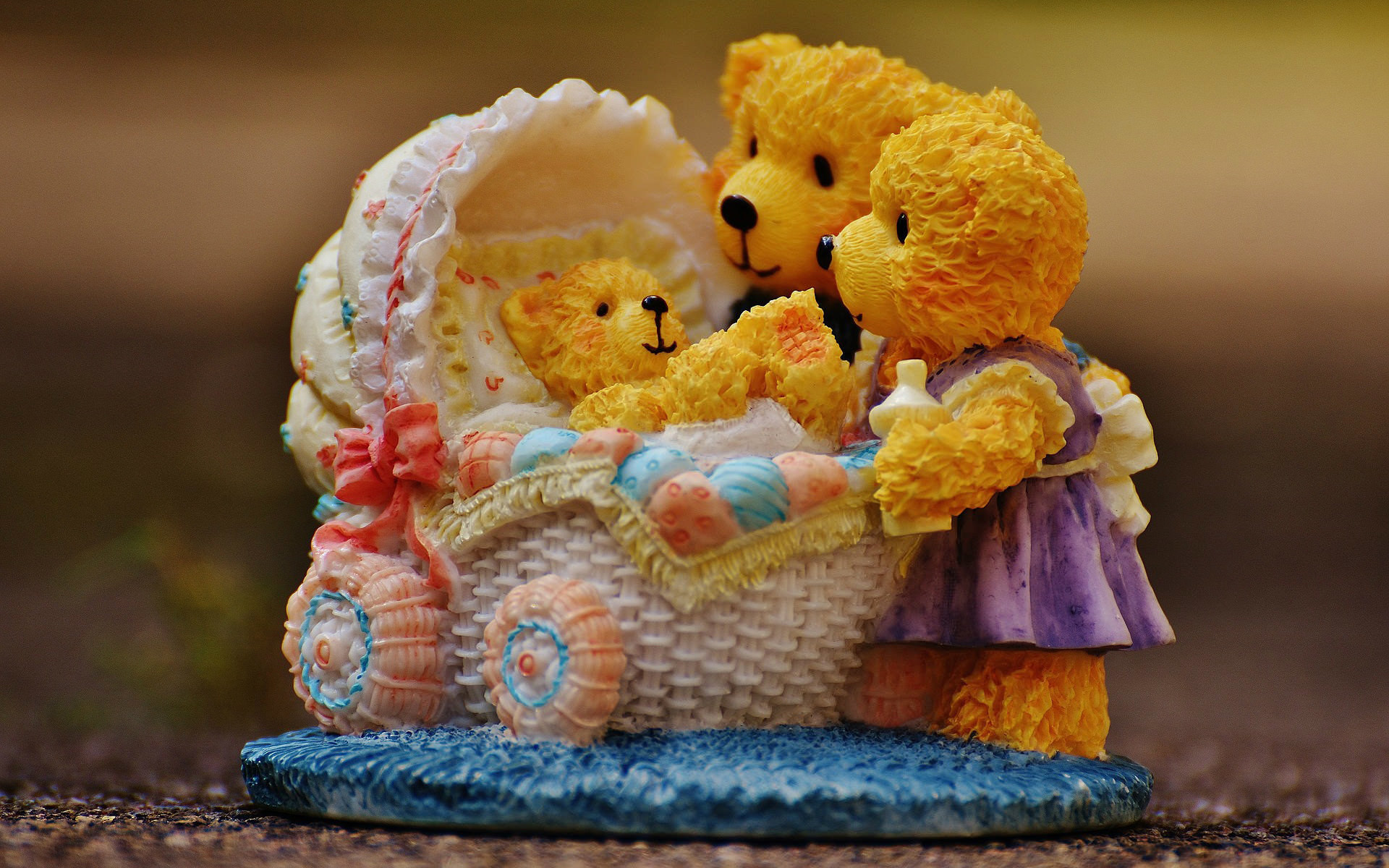 Cute Teddy Bears Wallpaper