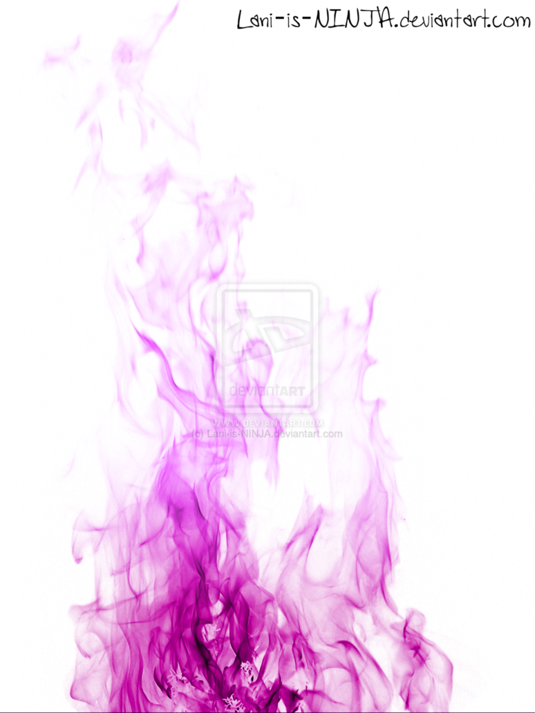 Purple Flames With White Background By Lani Is Ninja